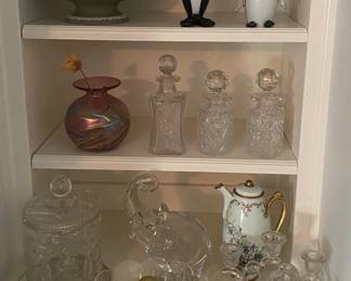 Assorted Art Glass and Porcelain