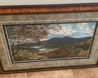 T. Pennington Signed and Numbered "Grandfather Mountain Overlook" Print