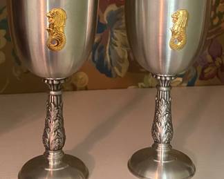 Tumasek Pewter Goblets