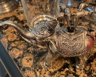 Thai Figural Elephant Server