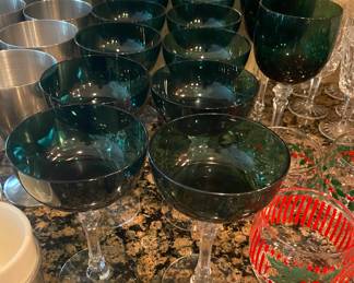 Assorted Tiffin Stemware