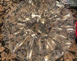 Elegant Glass Serving Plate