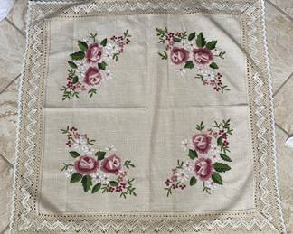 Embroidered Table Cover
