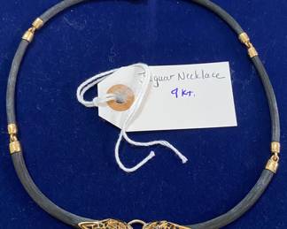 9K Gold Jaguar Necklace