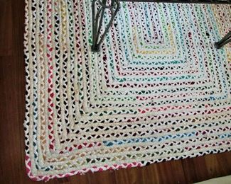 6'x8' rainbow rag rug