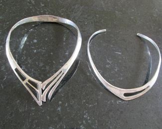 Gorgeous Taxco silver collars