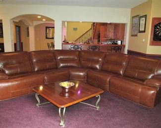 Stunning Simon Li power leather sectional