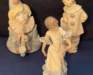 Lladro “Sad Note” , 1175 Domino Clown Jester 