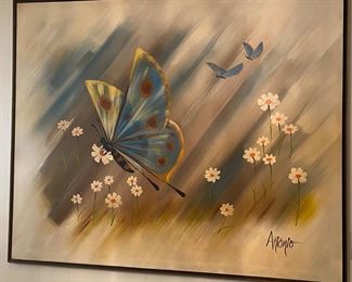 Approximately 4 feet by 5 feet Signed “Antonio” Wall Art Canvas 