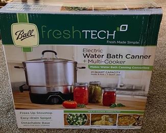 Ball Fresh Tech Electric Water Bath Canner + Multi-Cooker NIB