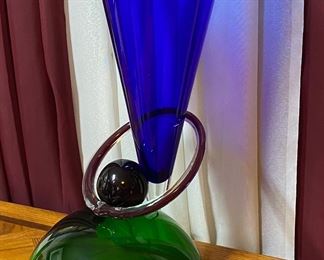 Vintage 1980’s Artist Ettore Sotass Hand Made Vase 