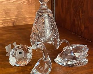 Waterford Bell • Swarovski Figurines 