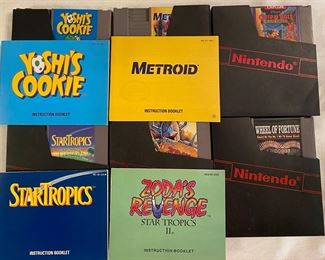 Original Nintendo NES Games • Most w/ Booklets • Yoshi’s Cookie ; Metroid ; Chip & Dale Rescue Rangers ; StarTropics ; Zoda’s Revenge ; Wheel of Fortune 
