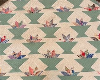 Fine Hand Stitched Quilt - 9 Stitches per Inch 