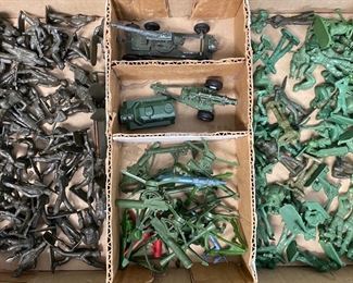 Ideal 60mmGIs, Lesney, Tootsie Other Plastic Military Men