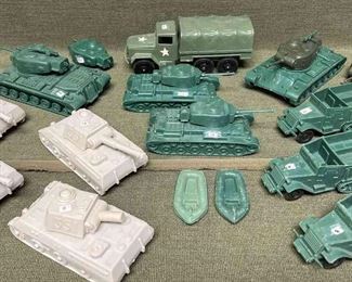 Molded Plastic Military Toys