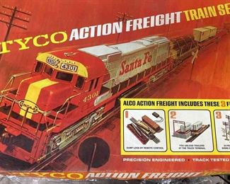 NIB Tyco Action Freight Train Set HO Scale