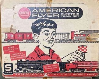 S Gauge Gilbert American Flyer Electric Train Set