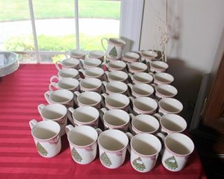 36 Johnson Bros. Christmas Mugs