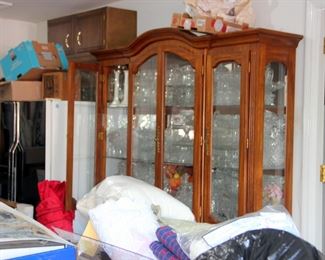 China Cabinet Full of Crystal