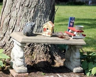 Concrete Garden Bench