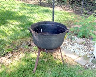 Antique Cast Iron Kettle