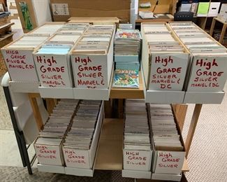 Higher Grade Comics, Silver Age Marvel and DC mostly.