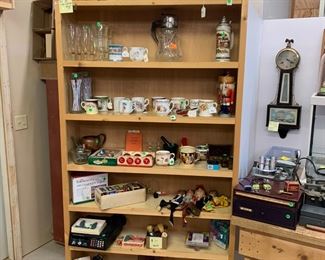 Puppets, Mustache Cups, Phones and Misc. Christmas bulbs and lights