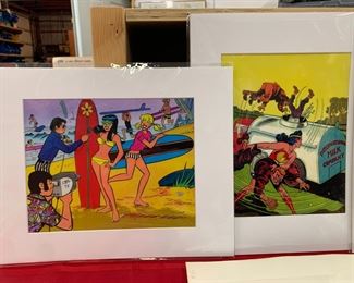 Many Prototype Sericels. Comic Book related