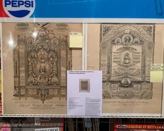 1881 and 1882 colored engravings for Dead Presidents