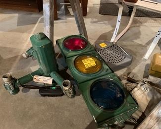 From downtown Chicago vtg. Traffic Signal and Stansion Art Deco Period