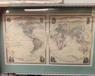 Beautiful World Map from 1874