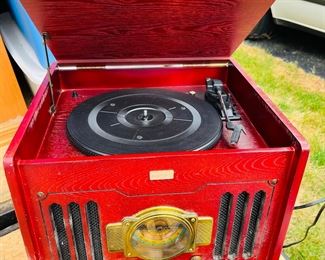 Vintage record player $10