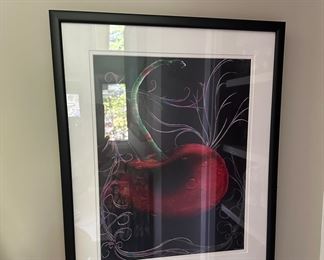 Cherry print 17 3/4 x 21 3/4