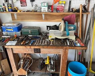 Tools, Mikita 10” miter saw, Dewalt DW367 circular saw