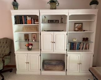 Three-piece wall cabinet: each section 30” wide x 76” tall