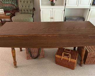 Drop-leaf table 65.5” long
