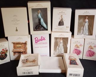 Hallmark Collectable Ornaments Barbie, Vintage More
