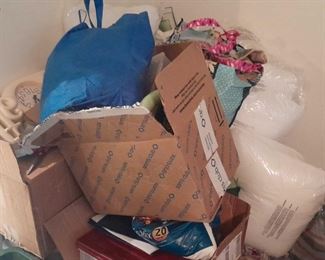 Huge Crafting Mystery Lot Blanket Making, Scrapbooking, Sewing, More