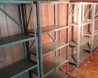 Set Of 6 Metal Garage Storage Shelves