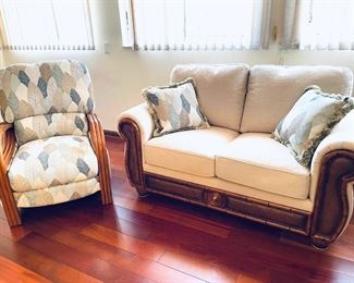 Cindy Crawford Home loveseat and chair