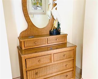 lexington henry link dresser and mirror