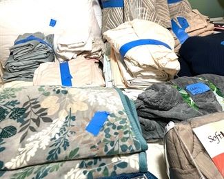 assorted linens and towels