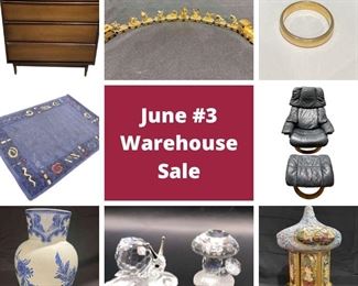 June 3 Warehouse Sale