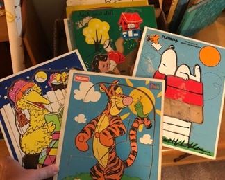 Big stack of tray puzzles