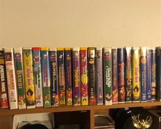 Classic Disney tapes in large cases