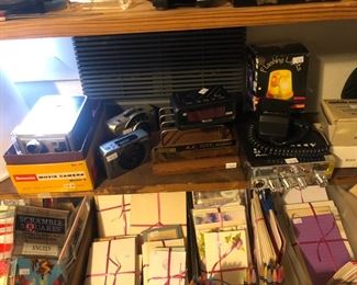 Midland CB radio and vintage Kodak movie camera