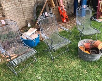 Iron spring-base rockers