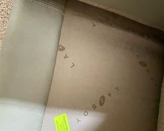 La-Z-Boy Khaki Leather Loveseat