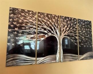 Abstract Metal Wall Art - Tree Design